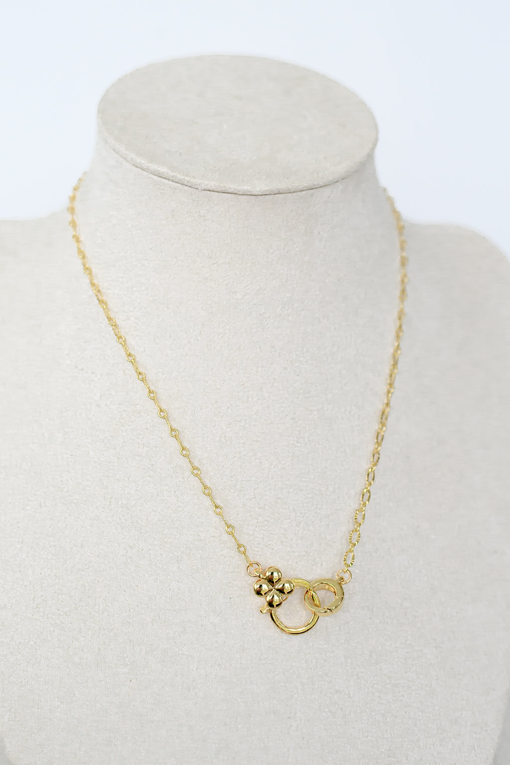 Four leaf Clover Clasp Necklace
