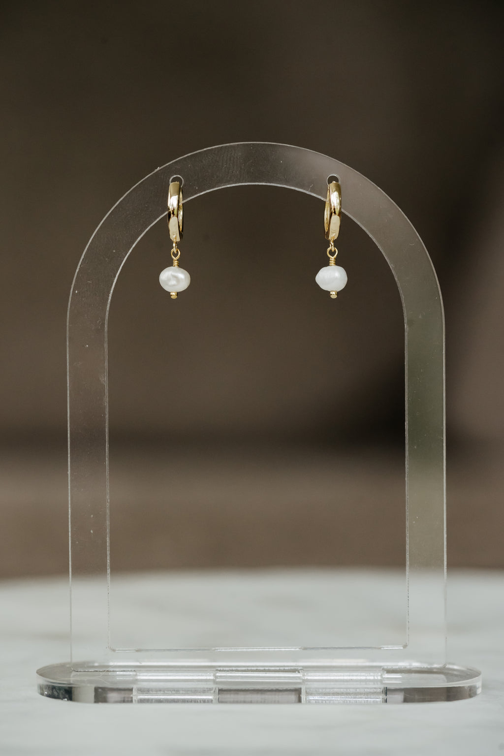 Charm Earrings - Pearl