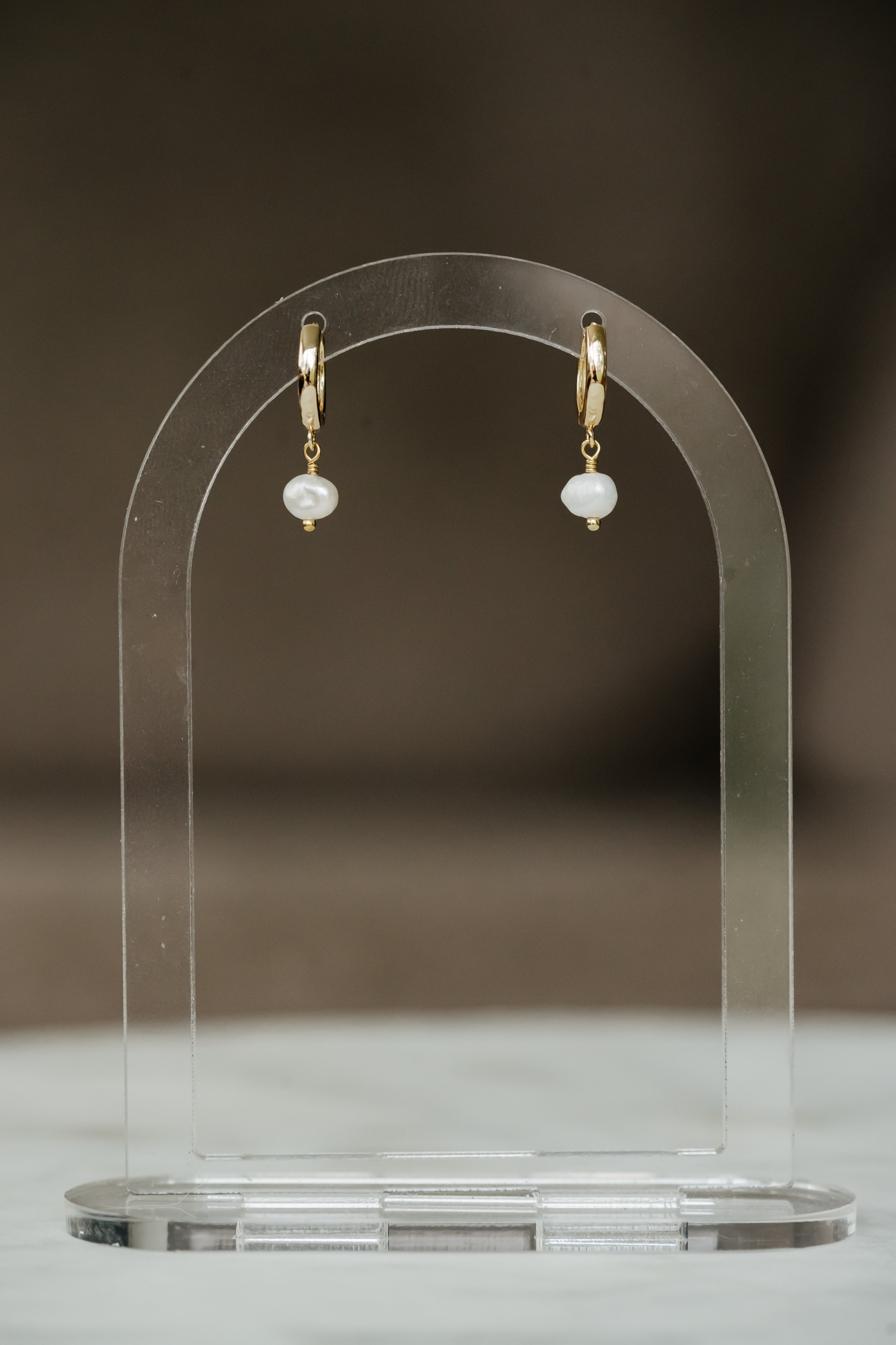 Charm Earrings - Pearl