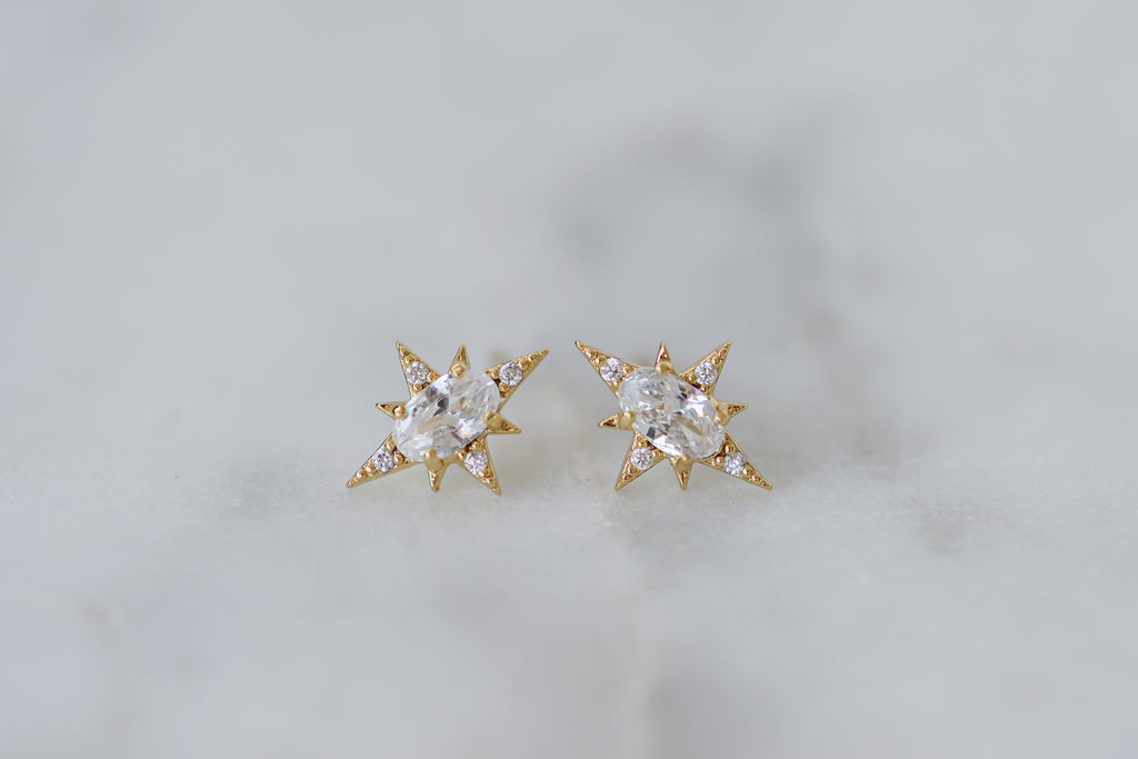 North Star Stud Earrings