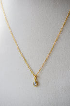Birthstone Necklace - Teardrop Bezel Stone