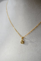 Birthstone Necklace - Teardrop Bezel Stone