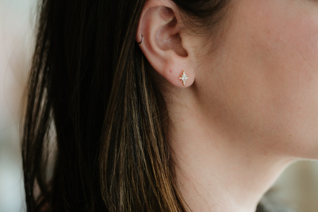 North Star Stud Earrings