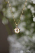 Mother Of Pearl Cross Pendant Necklace