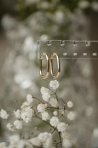 Paperclip Huggie Earrings