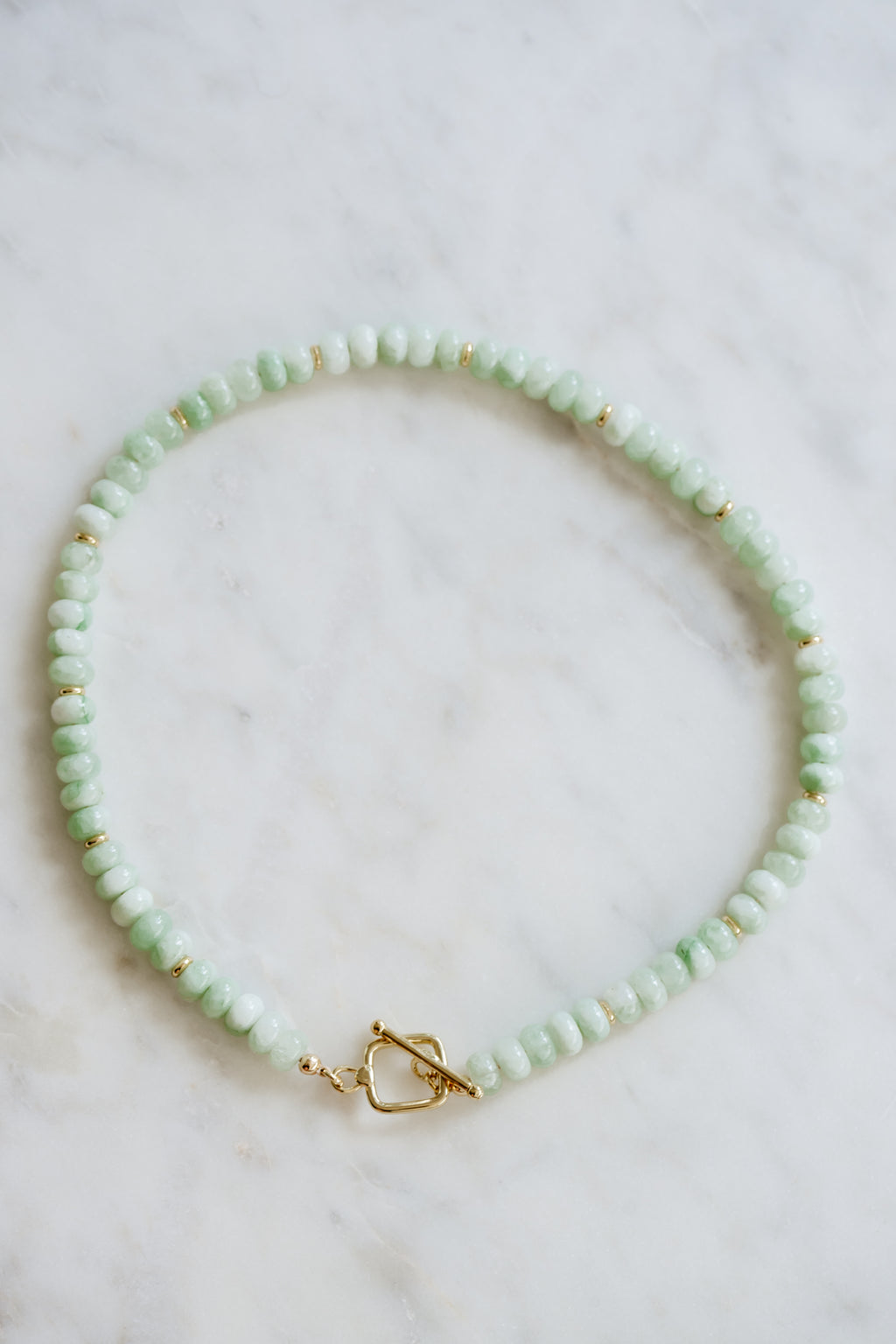 Light Green Beaded Necklace