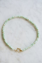 Light Green Beaded Necklace