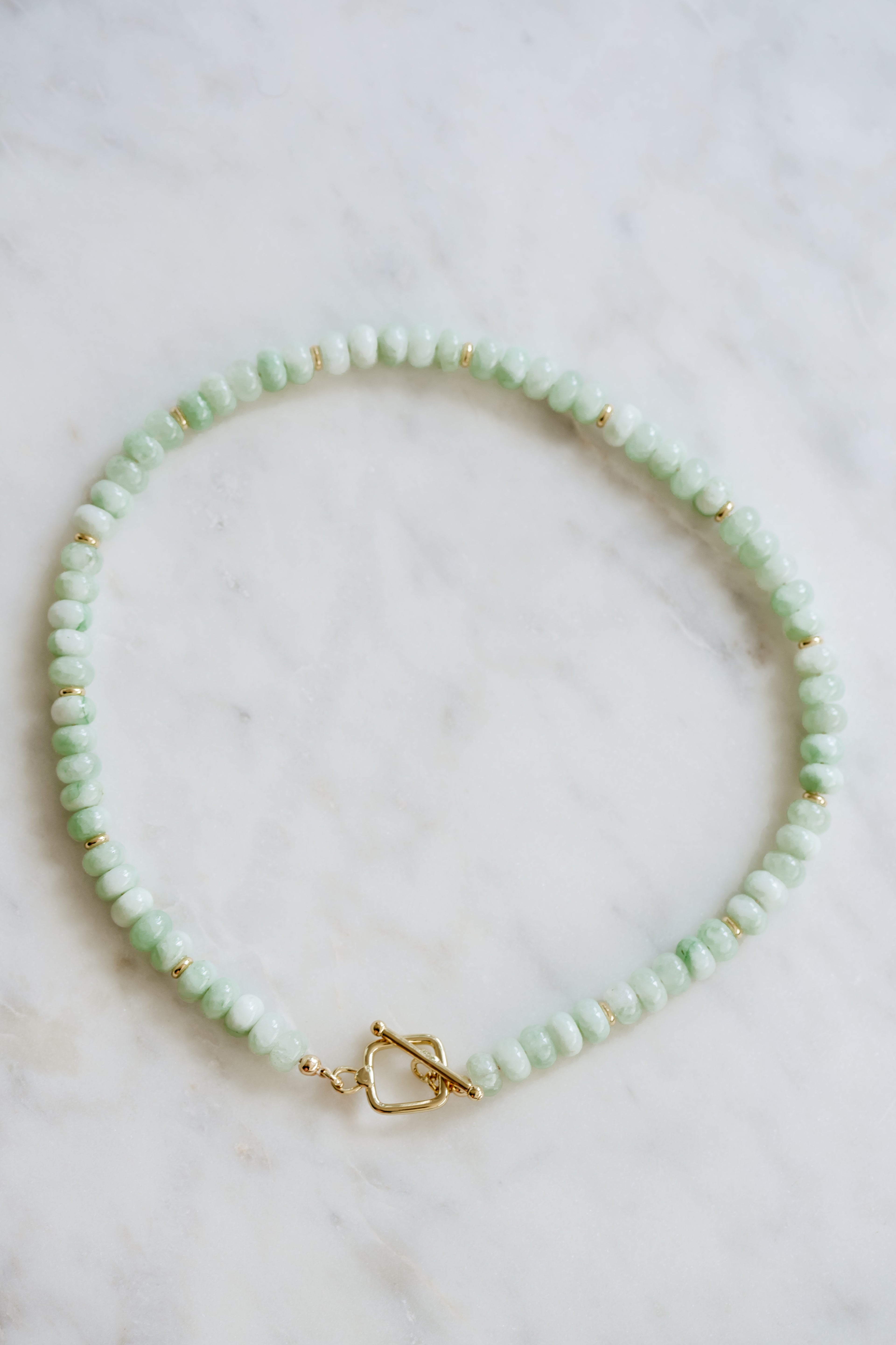 Light Green Beaded Necklace