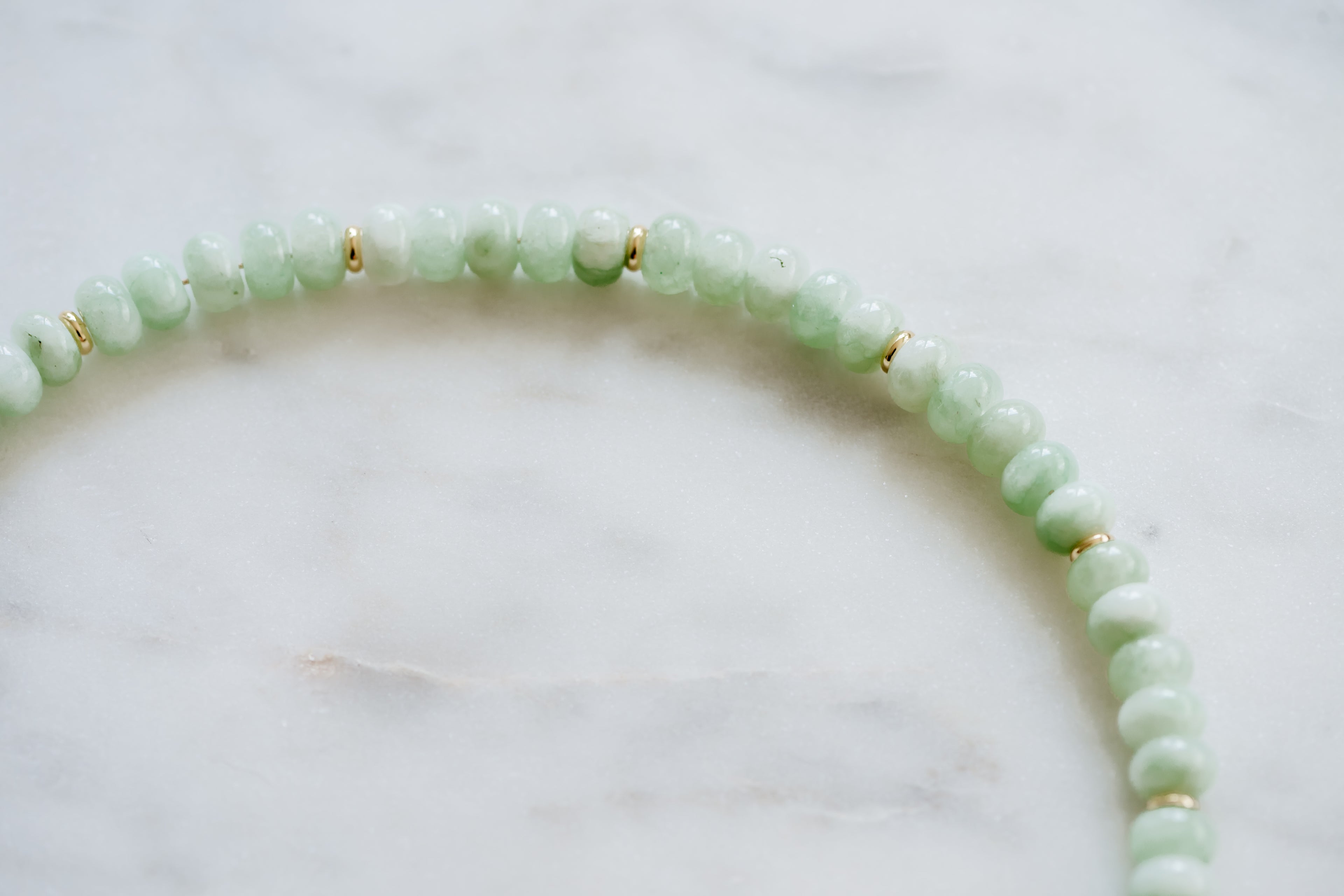 Light Green Beaded Necklace