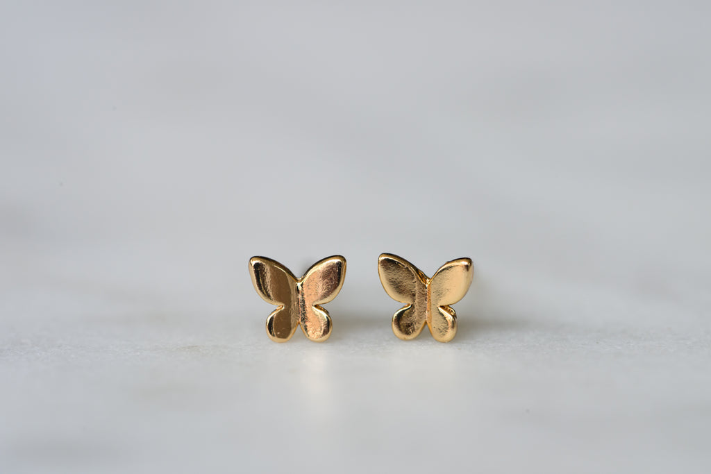 Dainty Butterfly Stud Earrings