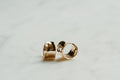 Small Chunky Huggie Earrings