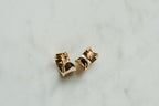 Small Chunky Huggie Earrings