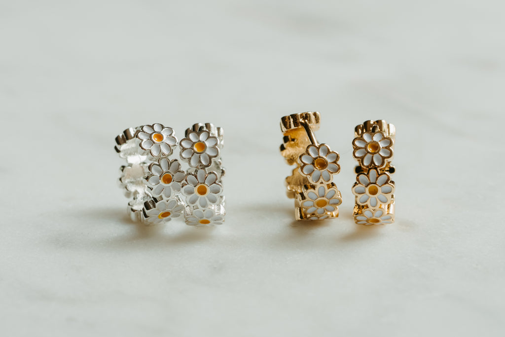Daisy Huggie Earrings