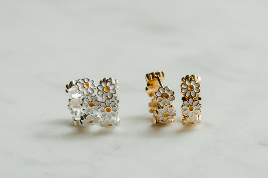 Daisy Huggie Earrings
