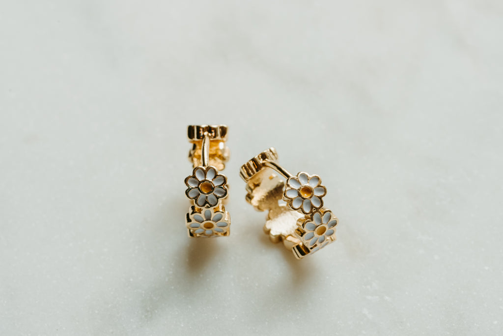 Daisy Huggie Earrings