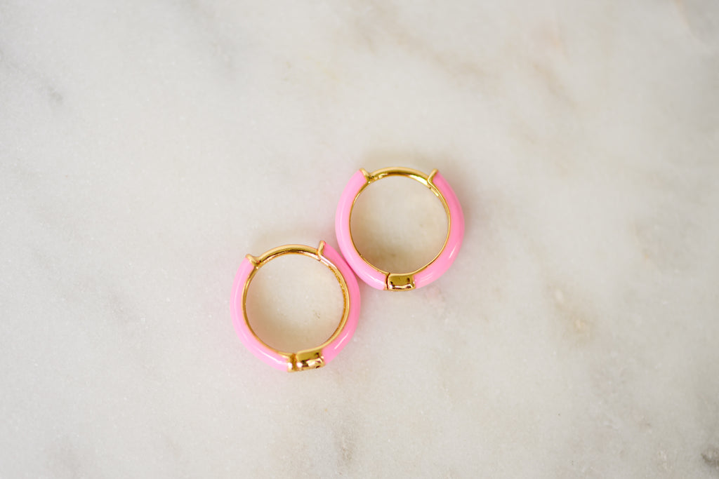 Color Pop Huggie Earrings