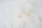 Teardrop Fan Stud Earrings