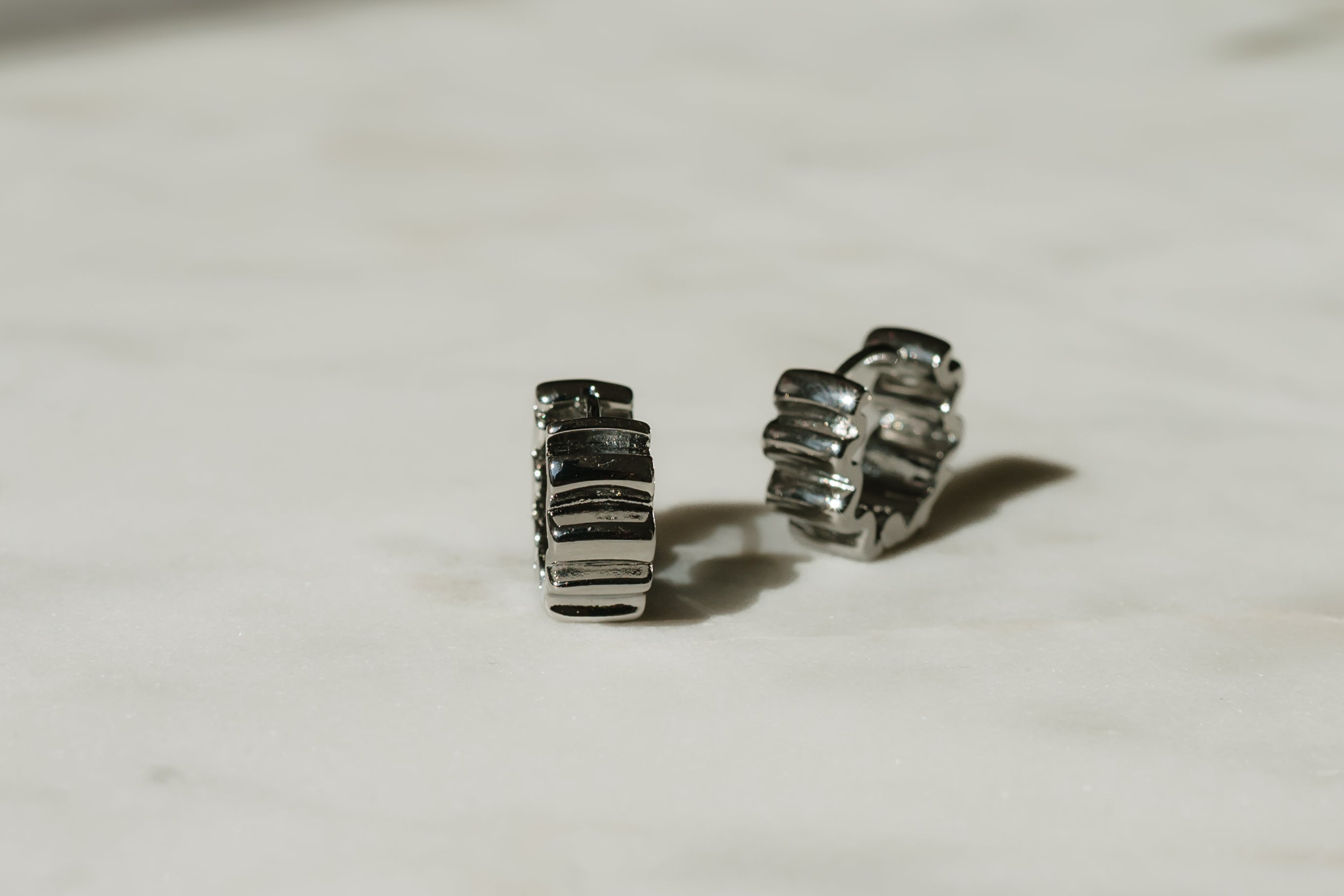 Wavy Huggie Earrings