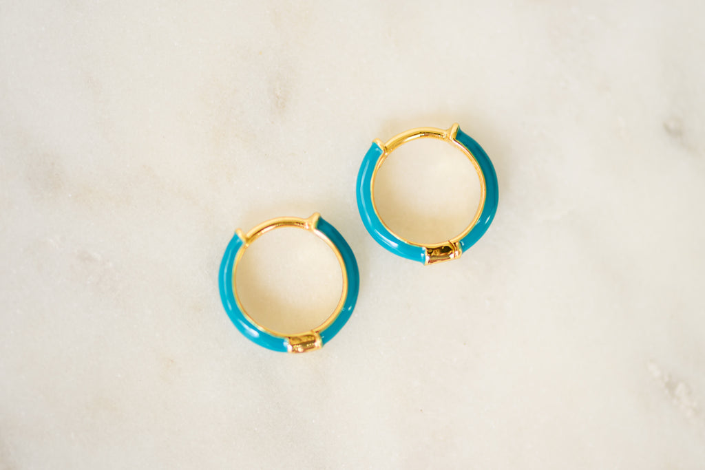 Color Pop Huggie Earrings