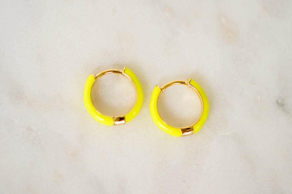 Color Pop Huggie Earrings