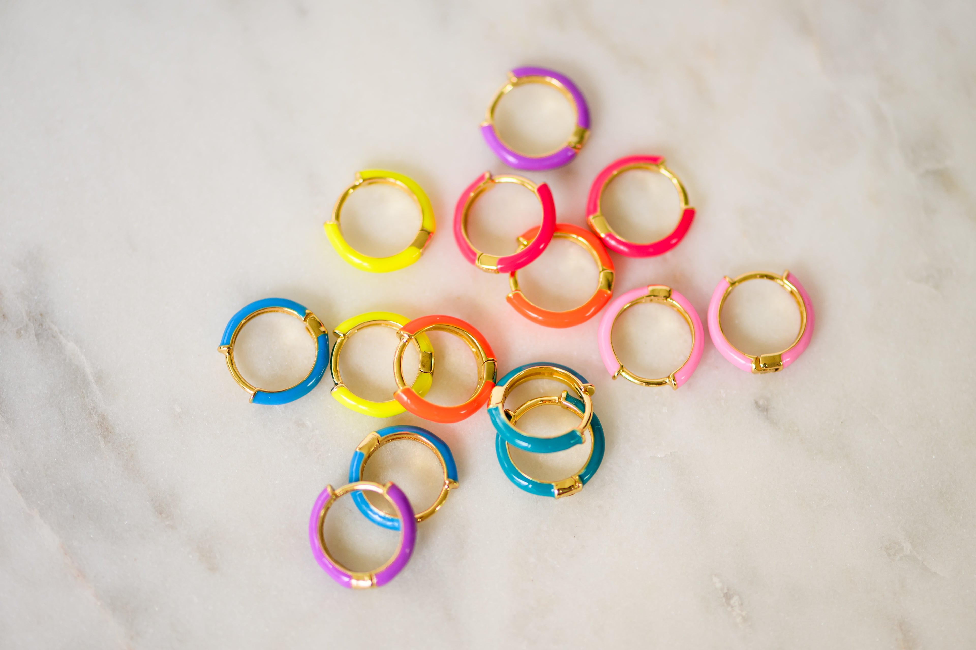 Color Pop Huggie Earrings