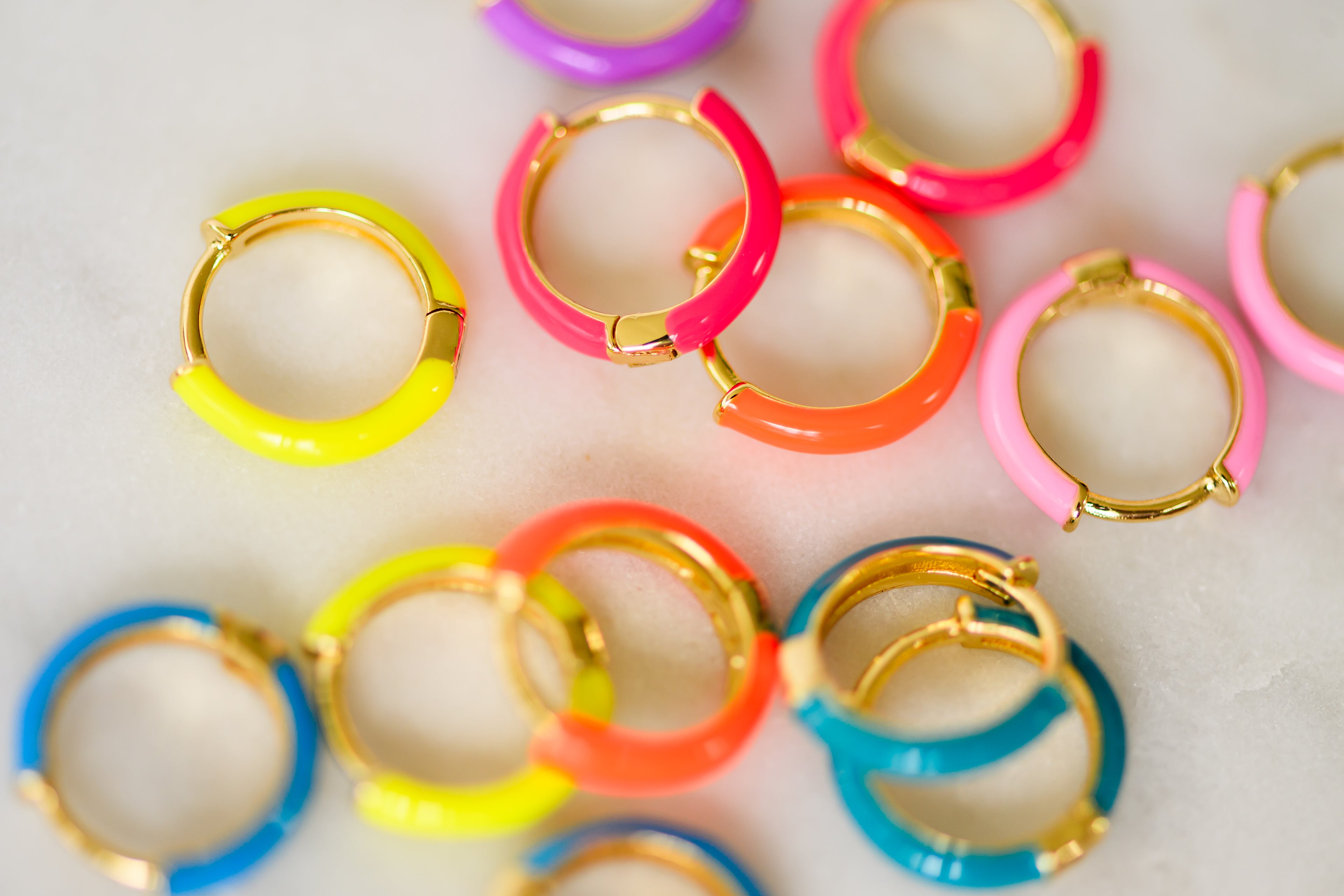 Color Pop Huggie Earrings