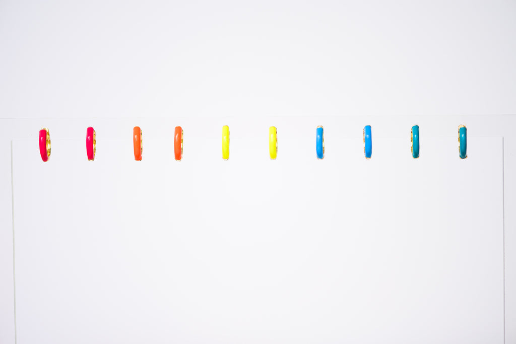 Color Pop Huggie Earrings
