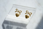 Bow + Heart Earrings