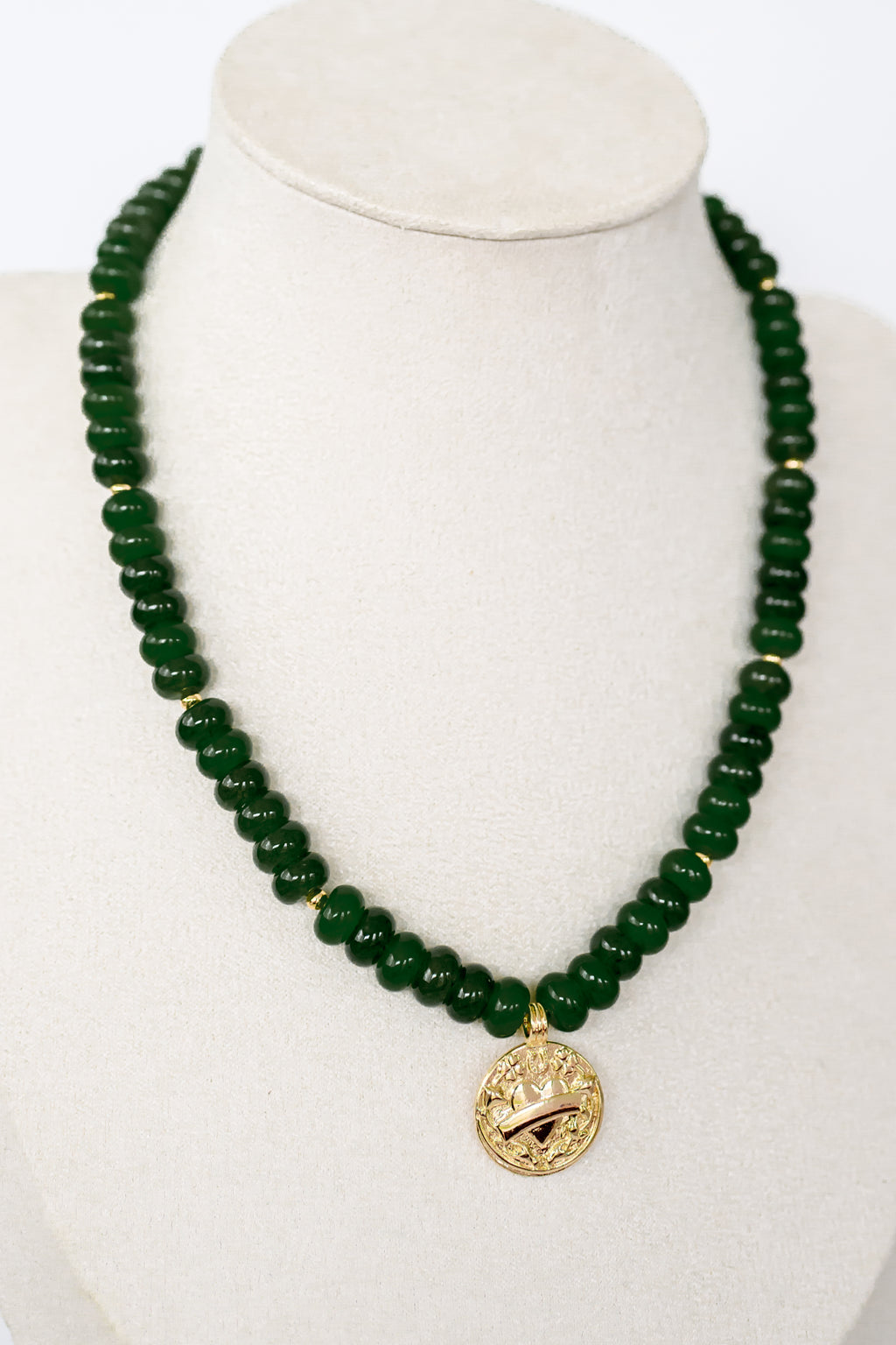 Lucky Green Stone Necklace