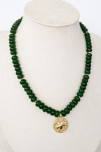 Lucky Green Stone Necklace