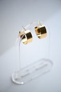 Gold Flat Hoop Earring
