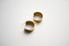 Gold Flat Hoop Earring