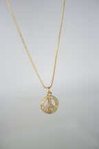 Peace Sign Necklce