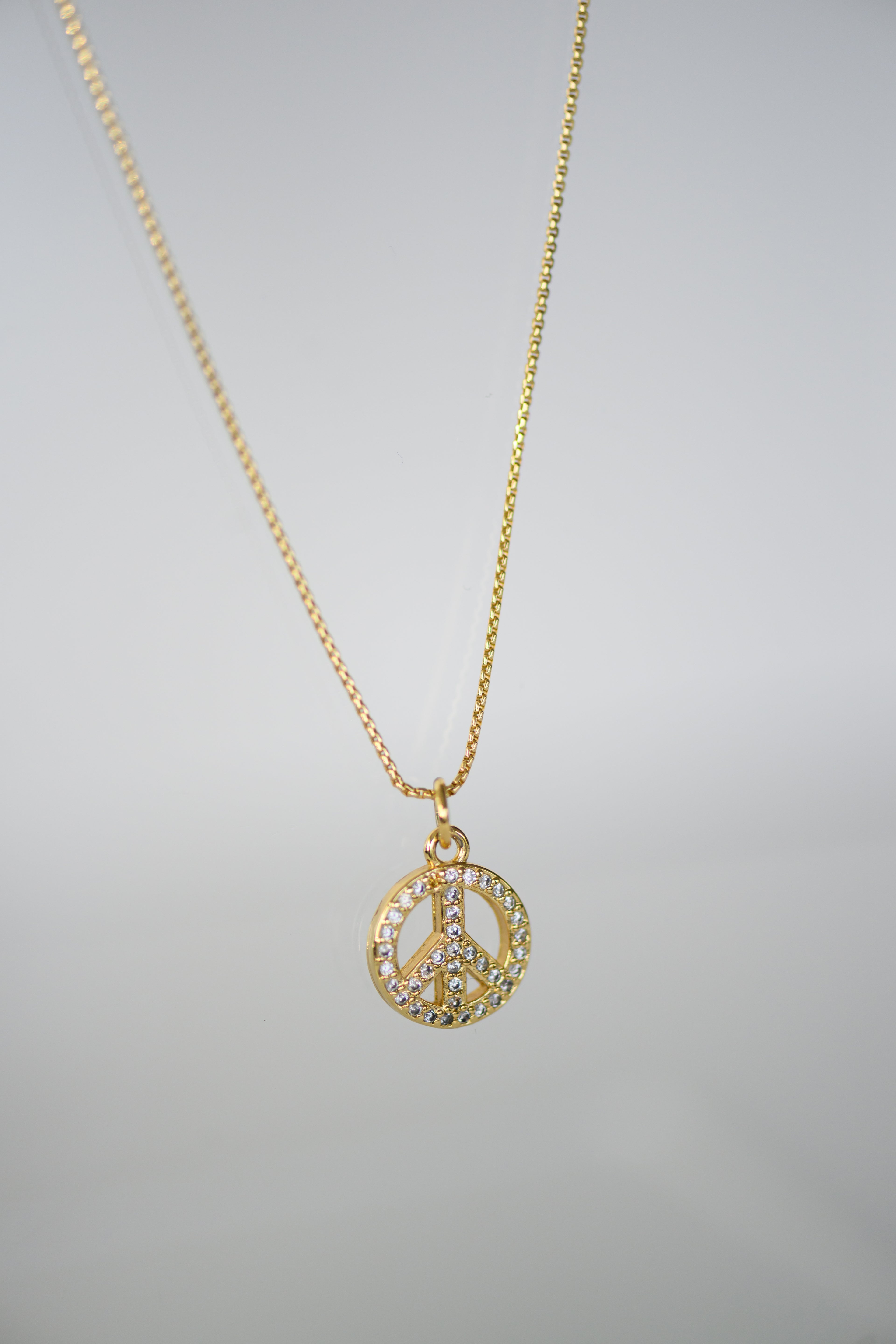 Peace Sign Necklce