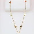 Dainty Rolo Heart Chain Chocker Necklace