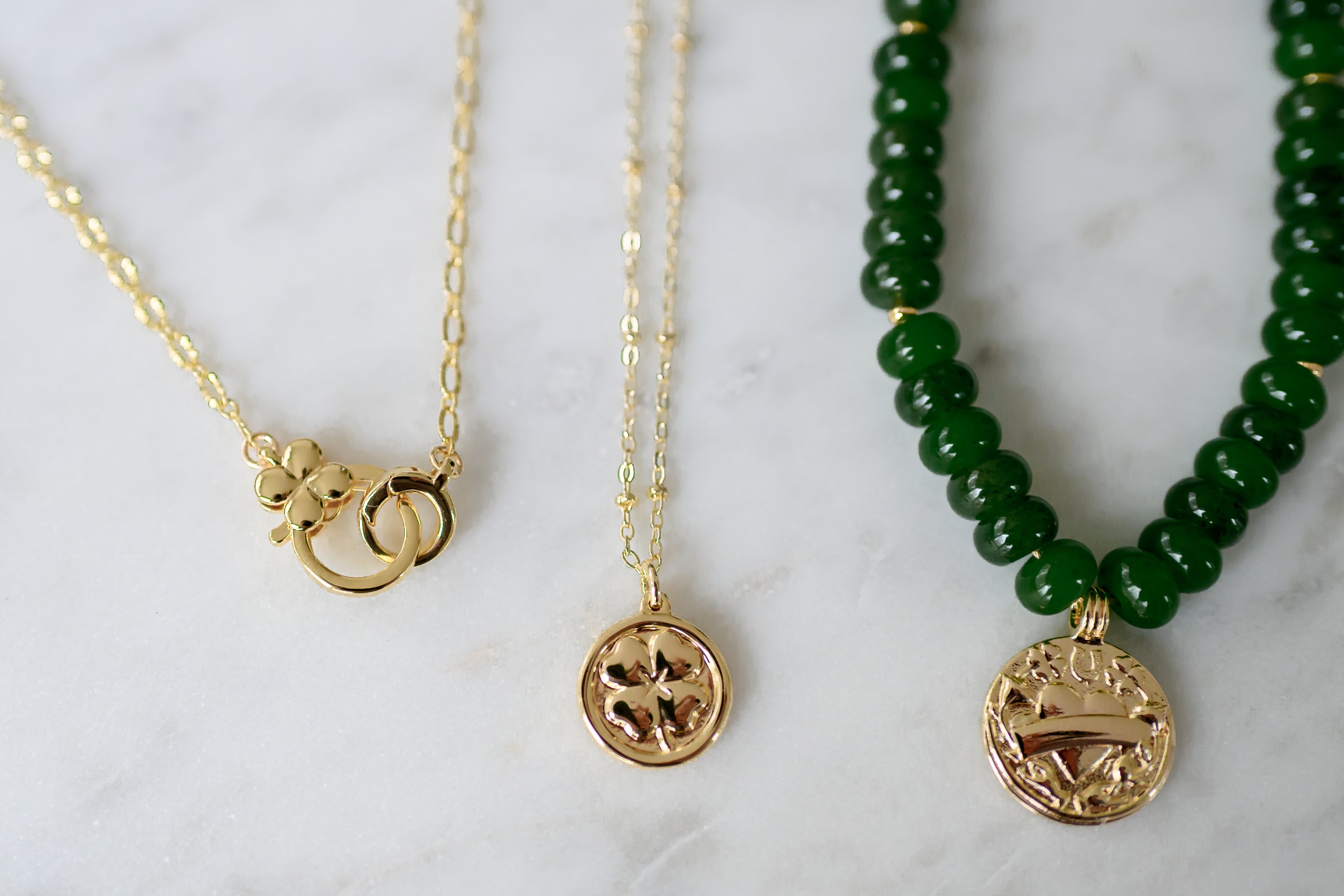Four leaf Clover Clasp Necklace