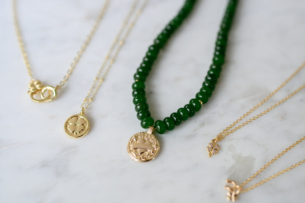 Lucky Green Stone Necklace