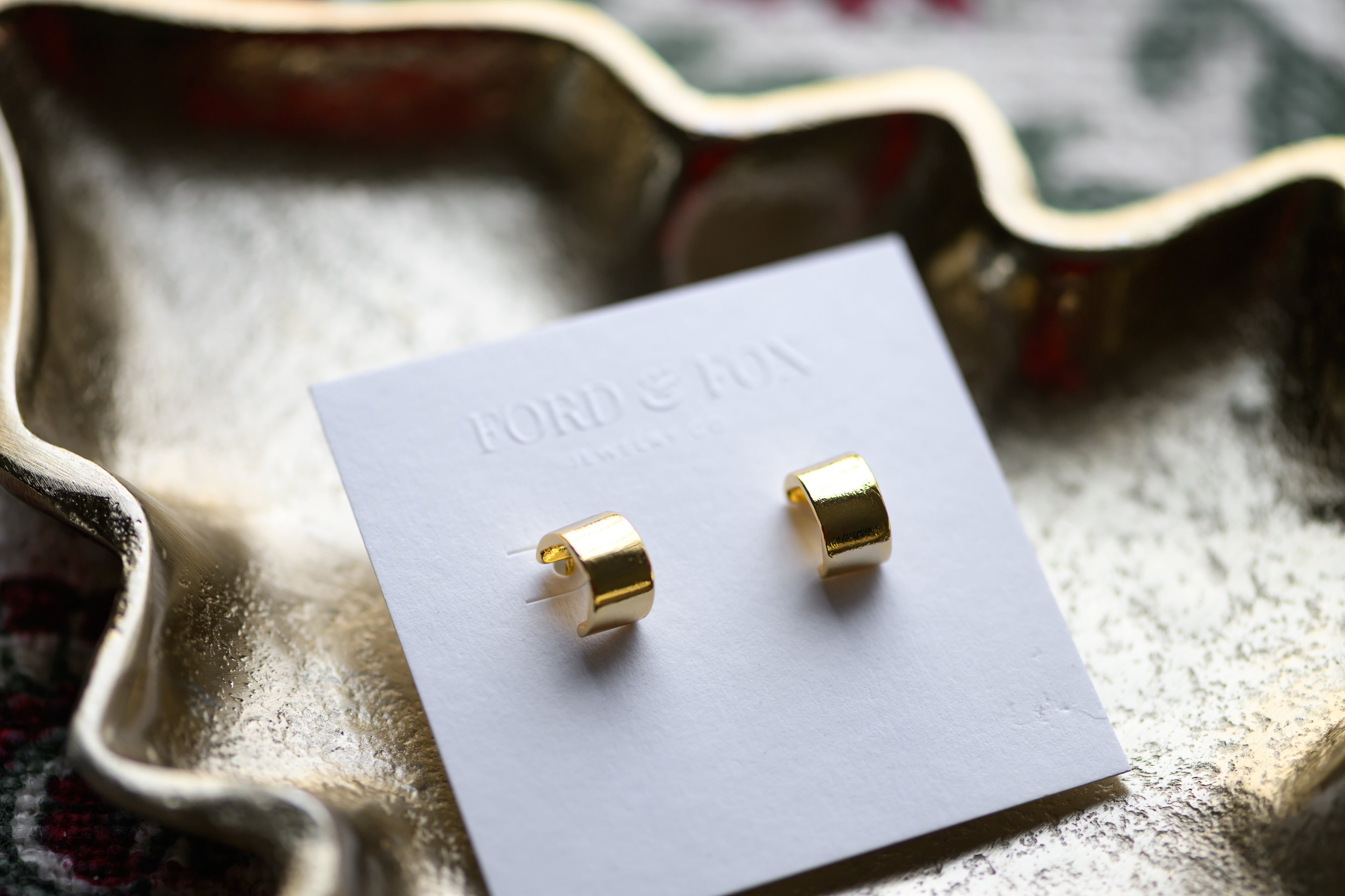 Satin Finish Tiny Hoop Earring