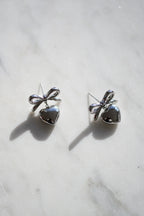 Bow + Heart Earrings