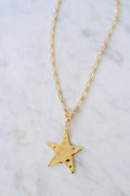 Hammered Star Necklace