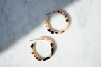 Tortoiseshell Hoop Earrings