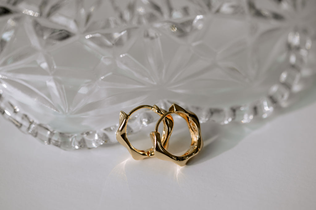 Twisted Huggie Earrings