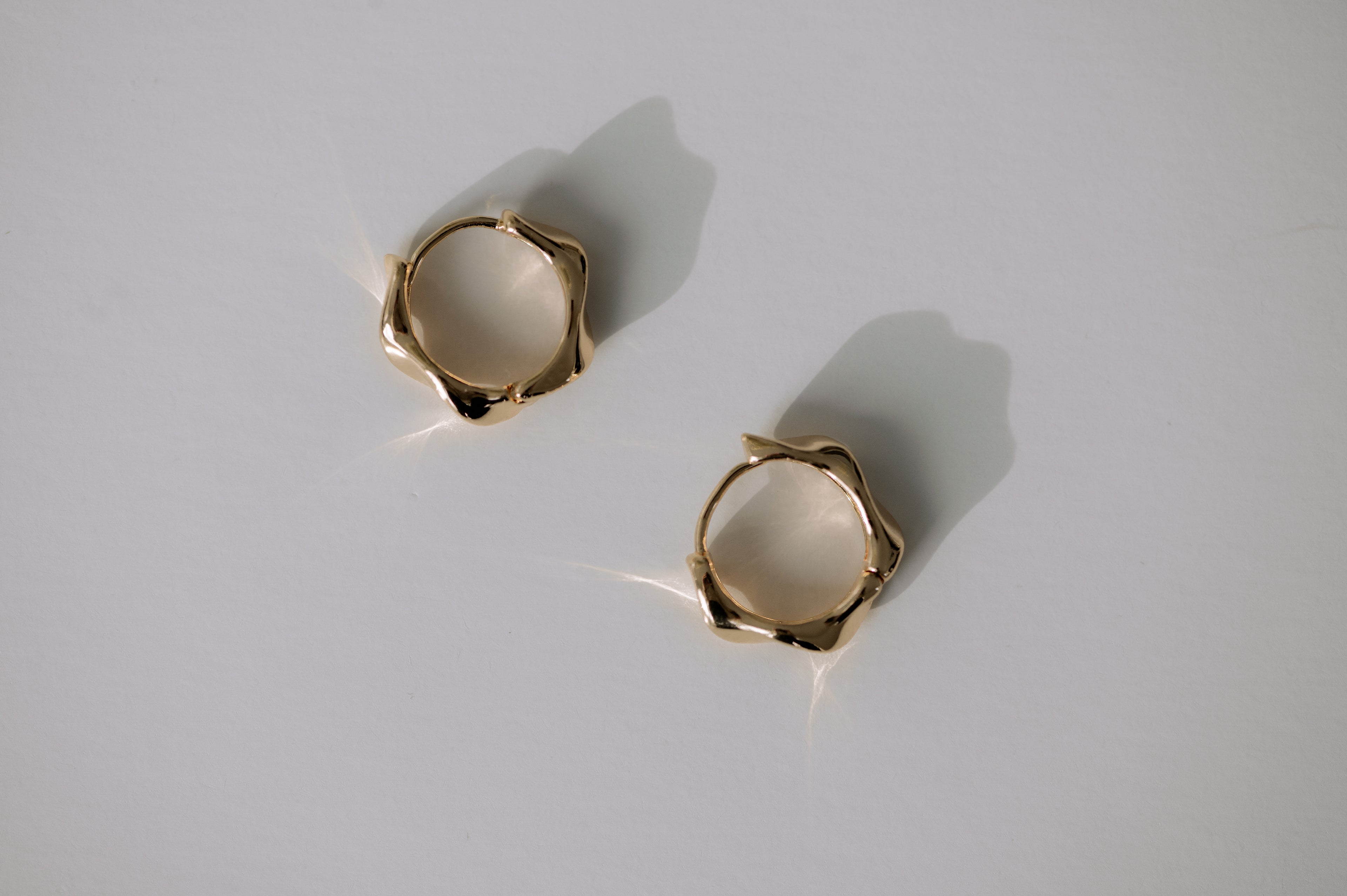 Twisted Huggie Earrings