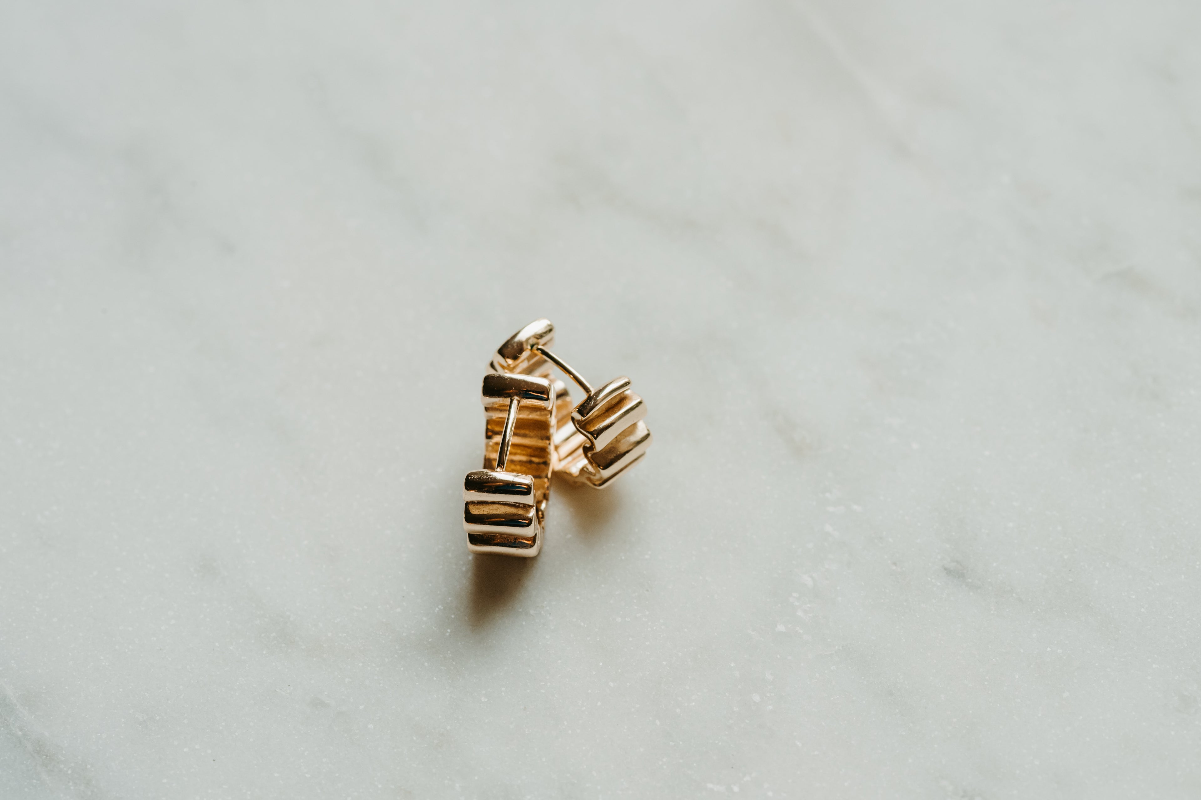 Wavy Huggie Earrings