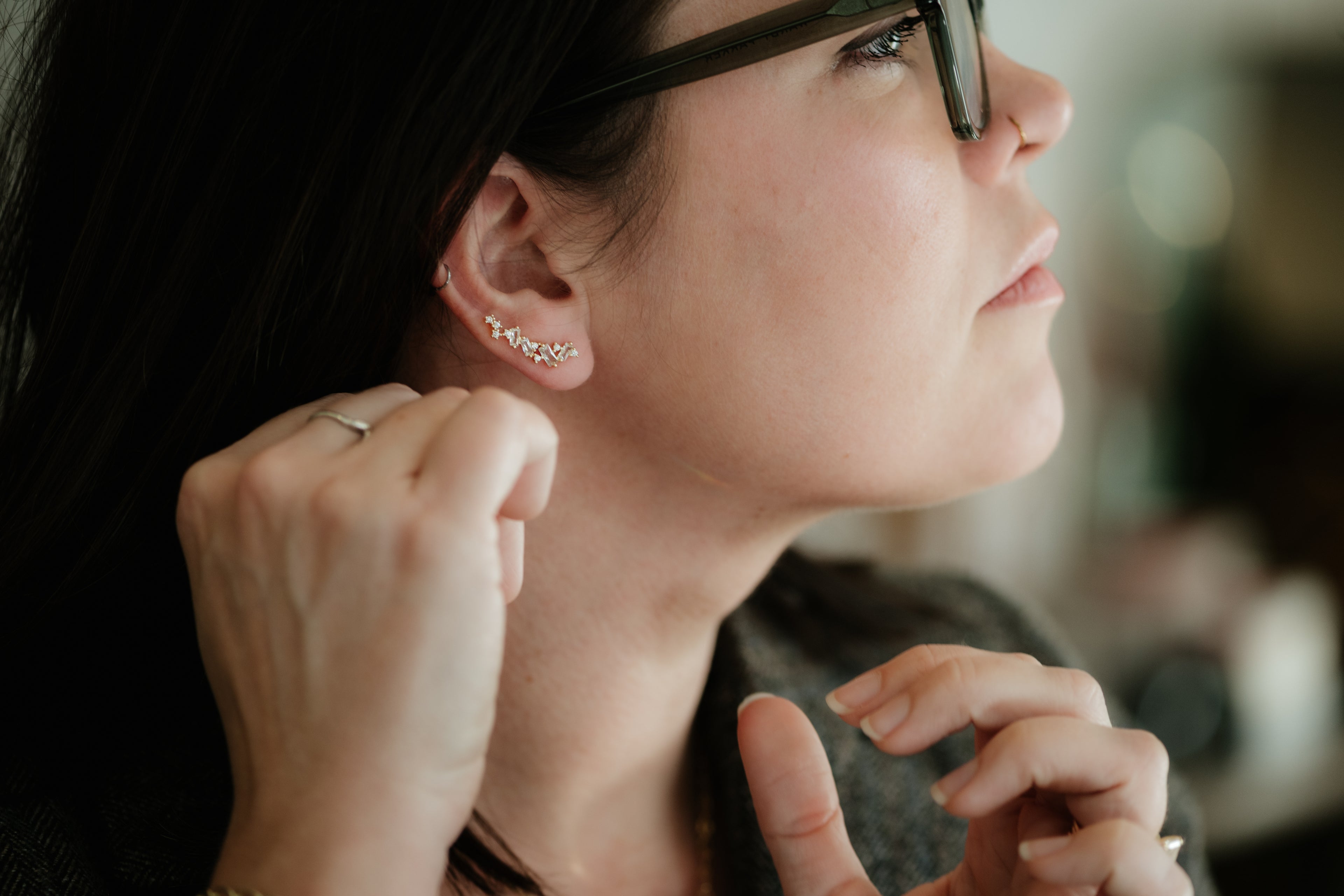 Large Climber Earrings